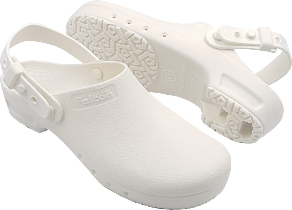 Ameliyathane Terliği Beyaz Atkılı